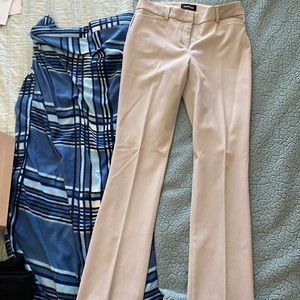 Express Columnist Barely Boot Mid rise pant